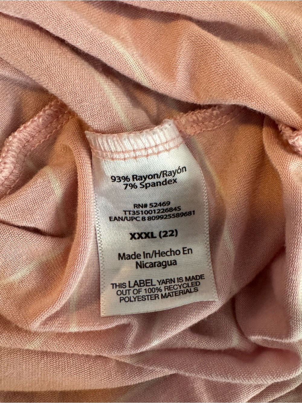 ✨5/$12 Time and Tru Light Pink Striped Scoop Neck tunic style Tee plus Xxxl (22) - Picture 3 of 10